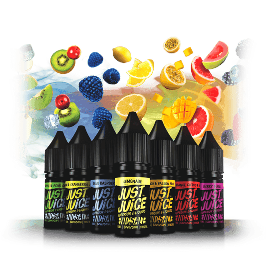 JUST JUICE 10ML NIC SALT - 10MG|20MG MIX&MATCH 4 X £12.99 - Vapeslough