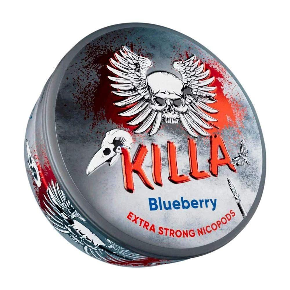 KILLA BLUEBERRY NICOTINE POUCHES - 20PCS | 30PCS - 8MG | 12.8MG - Vapeslough