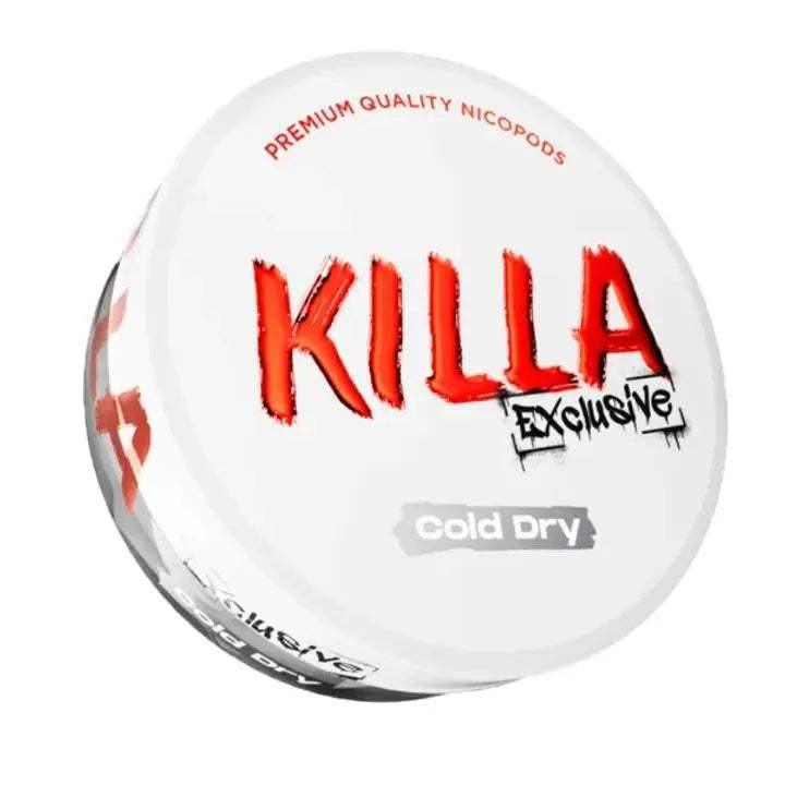 KILLA EXCLUSIVE COLD DRY NICOTINE POUCHES - 20PCS - 12.8MG - Vapeslough