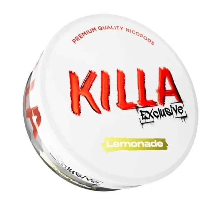 KILLA EXCLUSIVE LEMONADE NICOTINE POUCHES - 20PCS - 12.8MG - Vapeslough