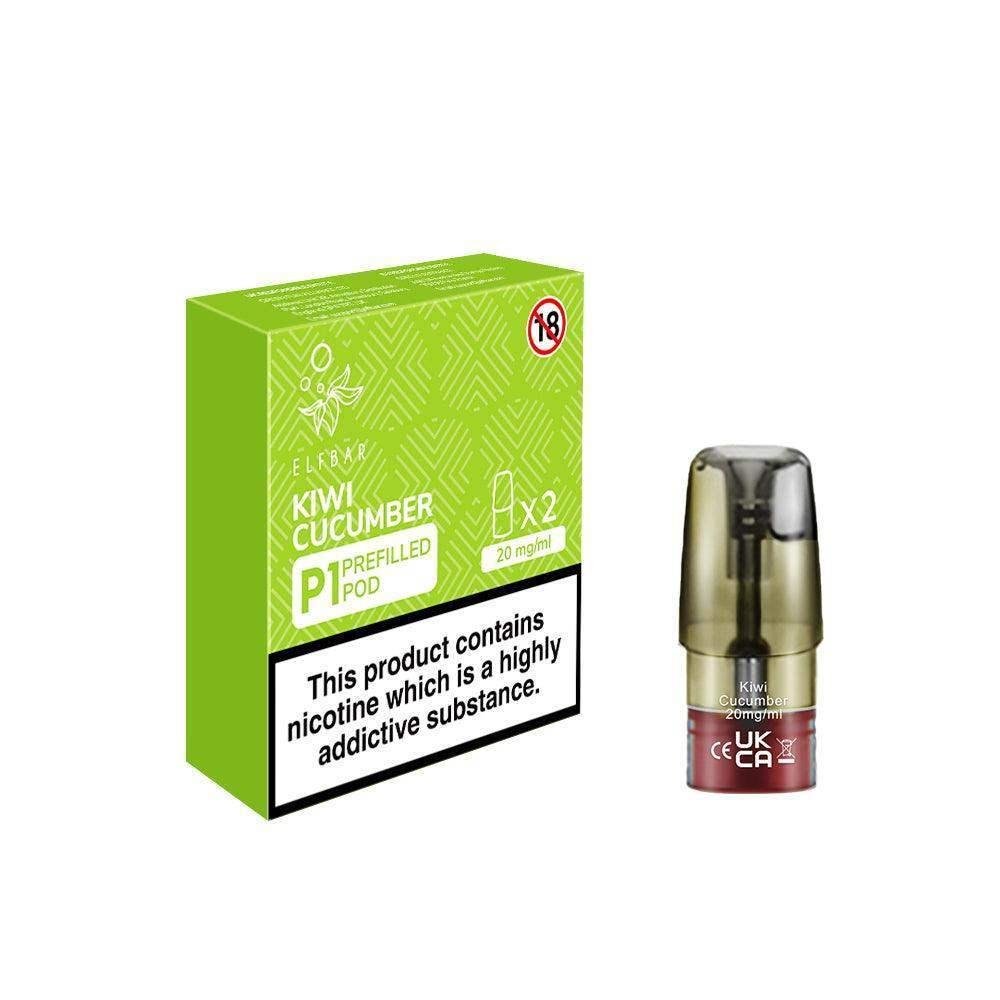 KIWI CUCUMBER ELF BAR MATE P1 PODS (PACK OF 2) - Vapeslough