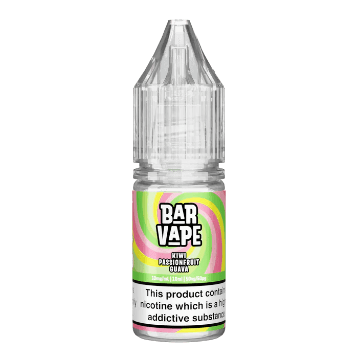 KIWI PASSION FRUIT GUAVA - 10ML NIC SALT E-LIQUID - 10MG | 20MG BY BAR VAPE - Vapeslough
