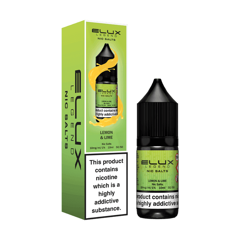 LEMON & LIME 10ML NIC SALT BY ELUX LEGEND 10MG(1%) | 20MG(2%) - Vapeslough
