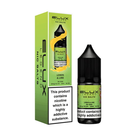 LEMON & LIME 10ML NIC SALT BY ELUX LEGEND 10MG(1%) | 20MG(2%) - Vapeslough