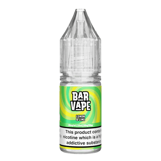 LEMON & LIME - 10ML NIC SALT E-LIQUID - 10MG | 20MG BY BAR VAPE - Vapeslough