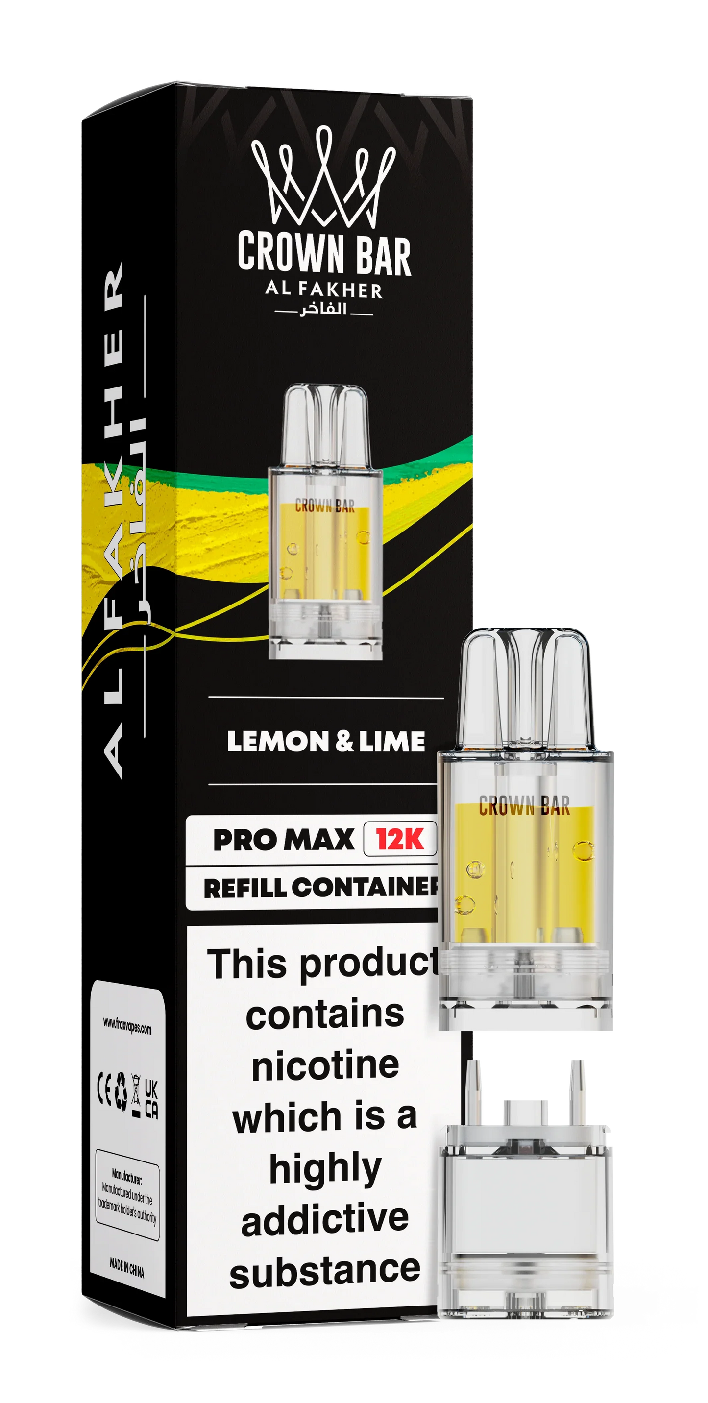 Lemon & Lime Al Fakher Crown Bar Pro Max 12K Refill Pod - Vapeslough