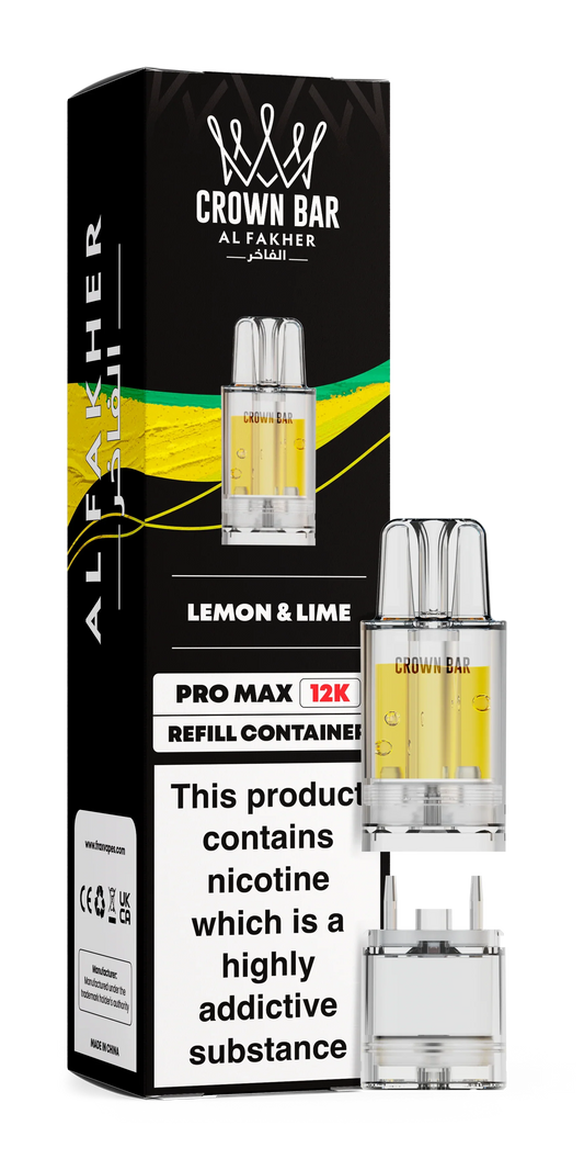 Lemon & Lime Al Fakher Crown Bar Pro Max 12K Refill Pod - Vapeslough