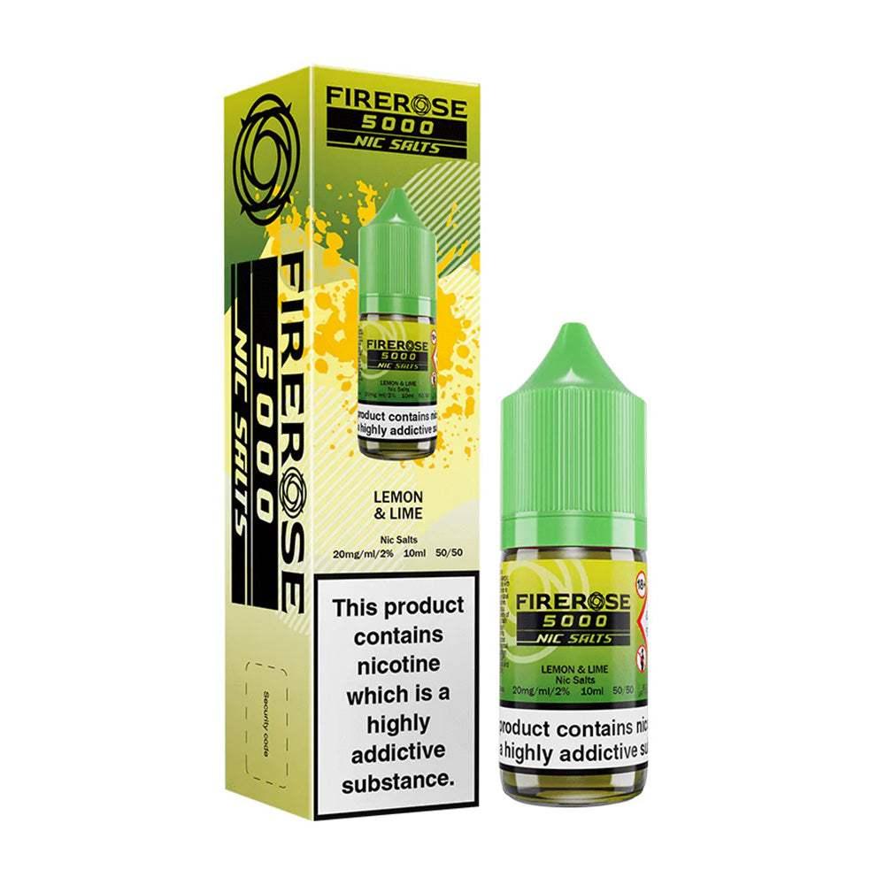 LEMON & LIME - FIREROSE 5000 - 10ML NIC SALT BY ELUX LEGEND 10MG(1%) | 20MG(2%) - Vapeslough