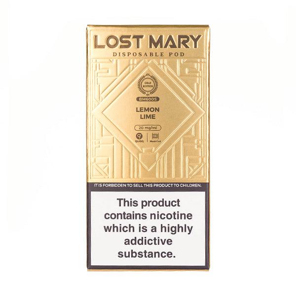 LEMON & LIME - LOST MARY BM600S GOLD EDITION DISPOSABLE VAPE - Vapeslough