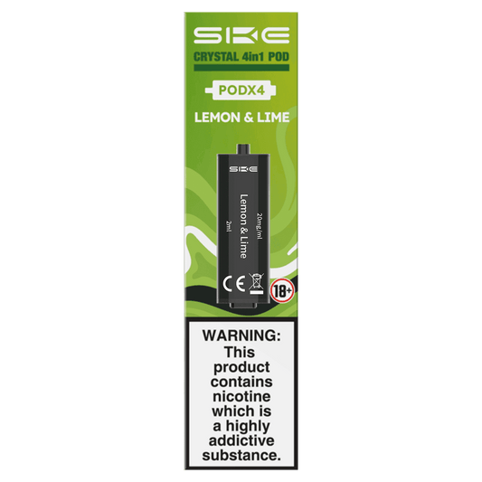 LEMON & LIME - SKE CRYSTAL 4IN1 PODS - PACK OF 4 - Vapeslough