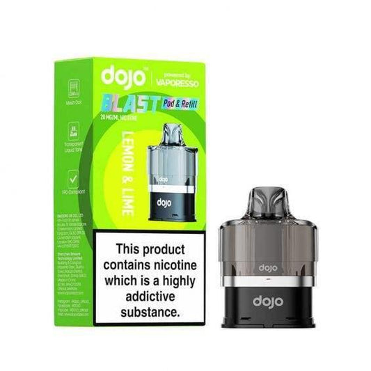 LEMON & LIME - VAPORESSO DOJO BLAST 6000 PRE-FILLED POD - Vapeslough