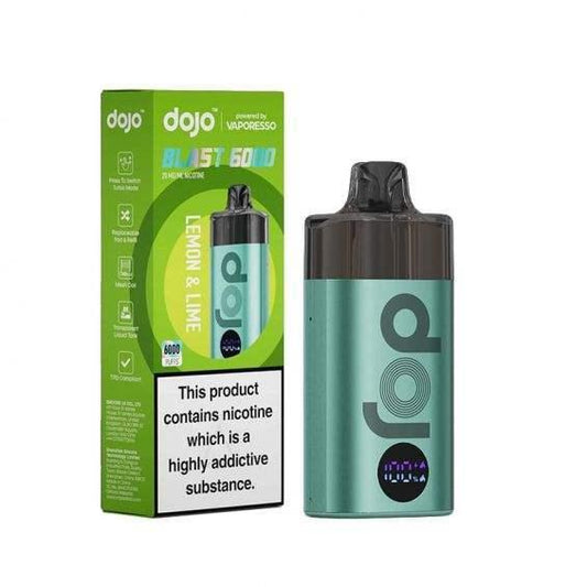LEMON & LIME - VAPORESSO DOJO BLAST 6000 PRE-FILLED VAPE KIT - Vapeslough