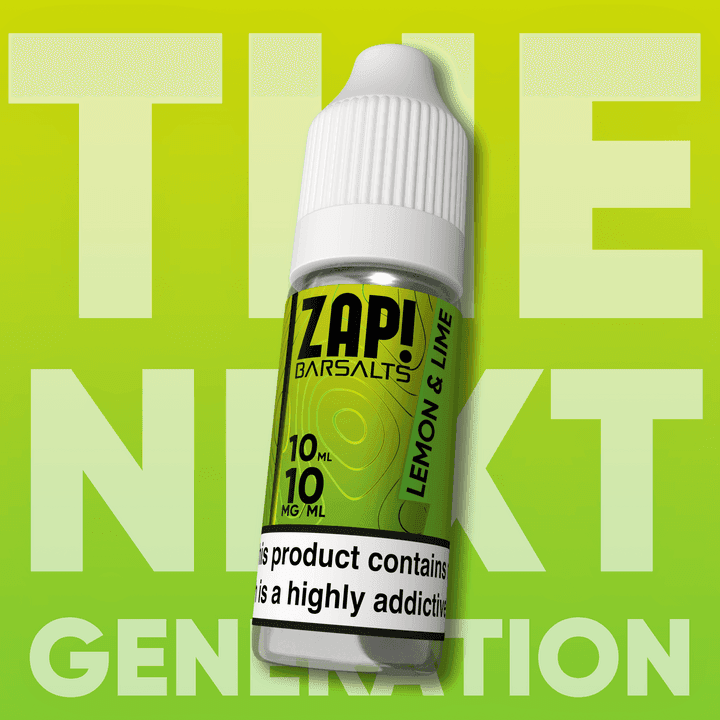 LEMON & LIME ZAP! 10ML BAR NIC SALT E-LIQUID BY ZAP! - 10MG | 20MG - Vapeslough