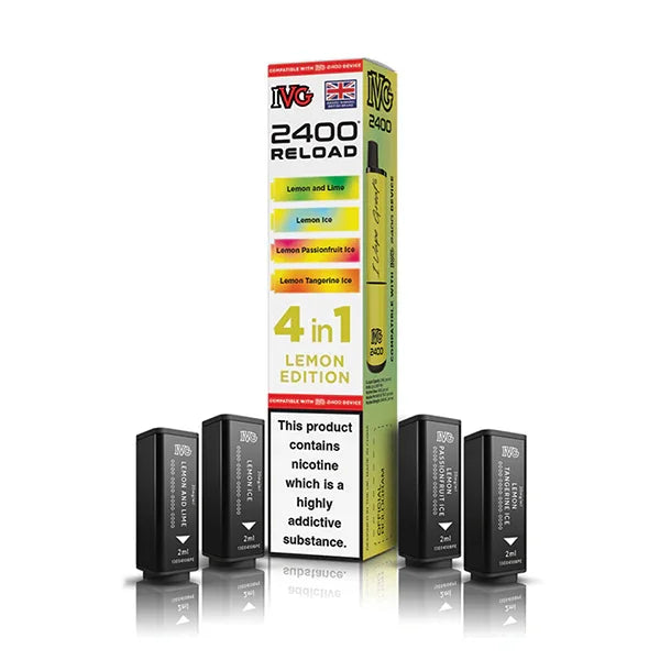 Lemon Edition IVG 2400 Reload 4-in-1 Prefilled Pods - Vapeslough