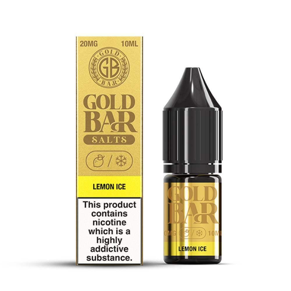 LEMON ICE 10ML E LIQUID NICOTINE SALT BY GOLD BAR - Vapeslough