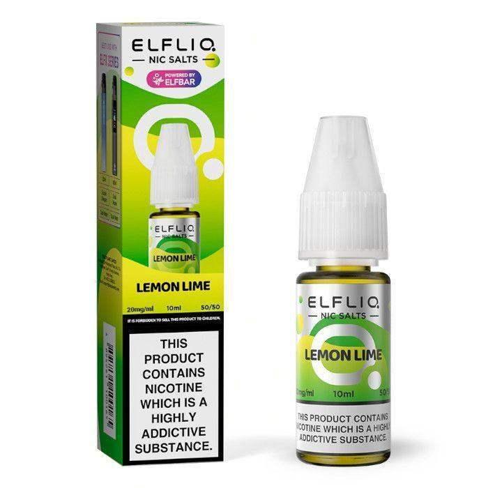 LEMON LIME 10ML E LIQUID NICOTINE SALT BY ELFLIQ - ELFBAR - Vapeslough