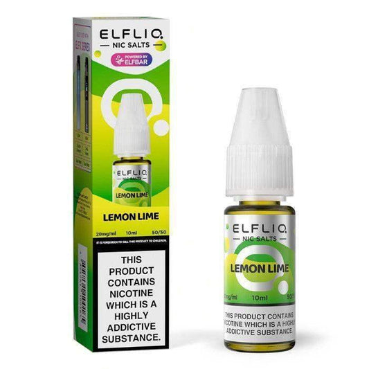 LEMON LIME 10ML E LIQUID NICOTINE SALT BY ELFLIQ - ELFBAR - Vapeslough