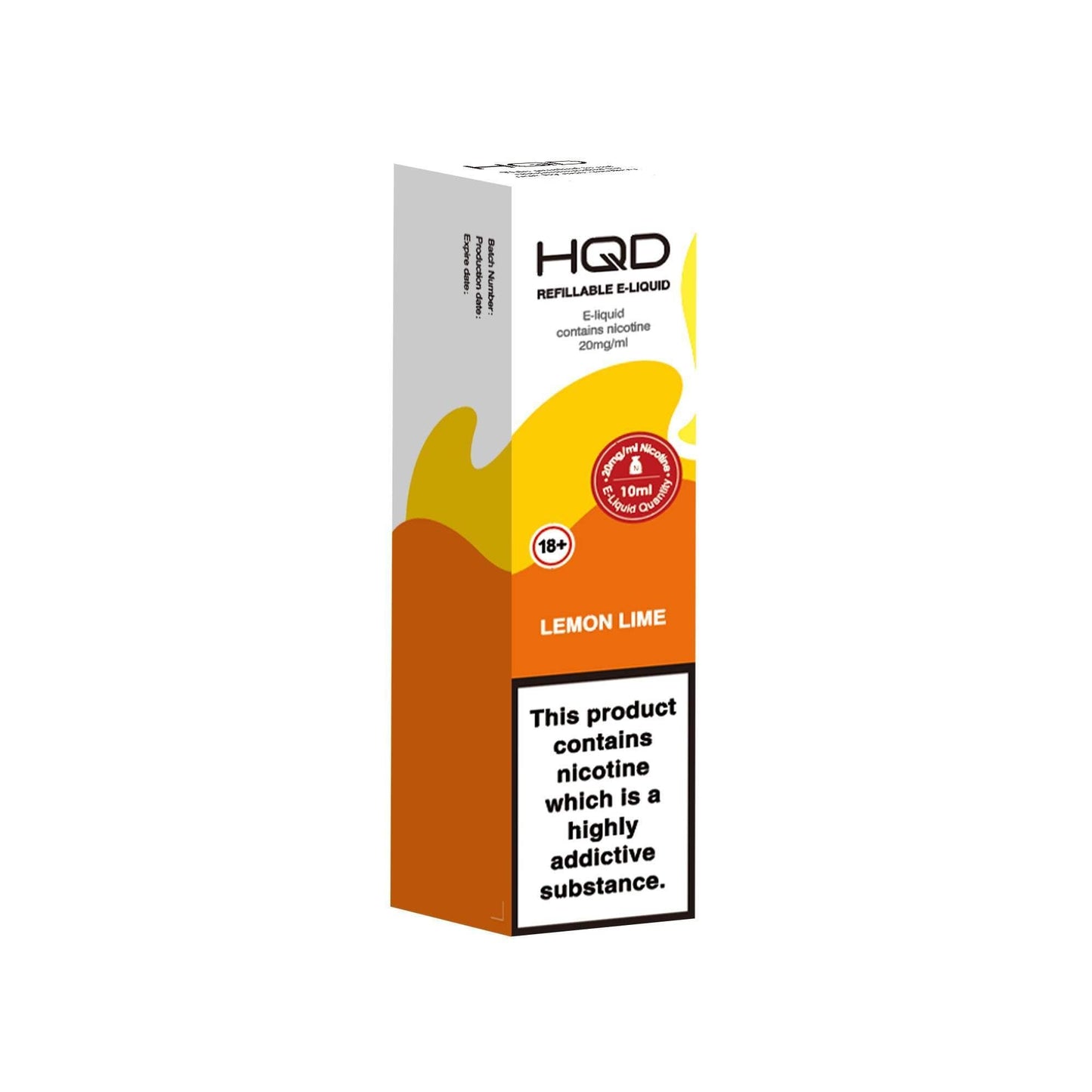 LEMON LIME 10ML E LIQUID NICOTINE SALT BY HQD - Vapeslough