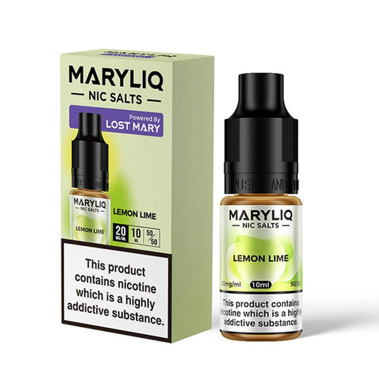 LEMON LIME 10ML E-LIQUID NICOTINE SALT BY MARYLIQ - LOST MARY - Vapeslough
