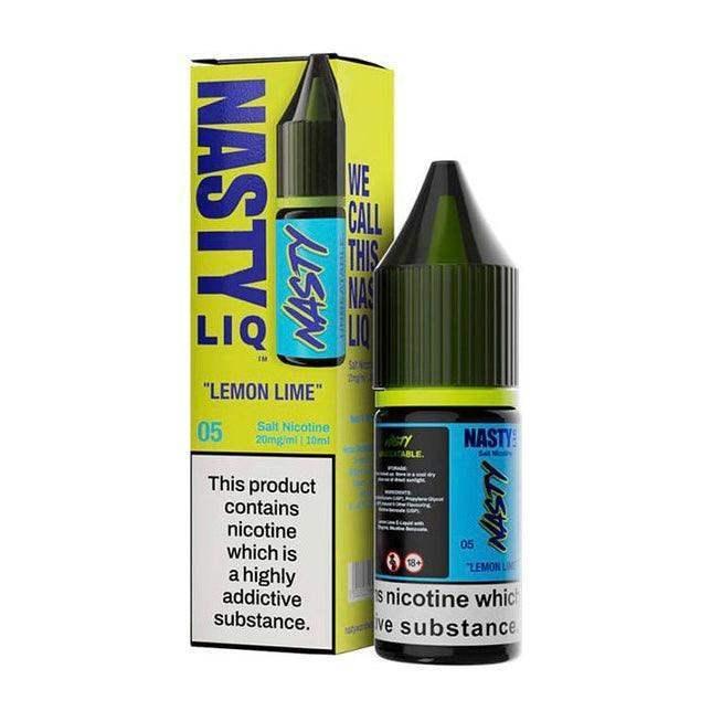 LEMON LIME 10ML E LIQUID NICOTINE SALT BY NASTY LIQ - Vapeslough