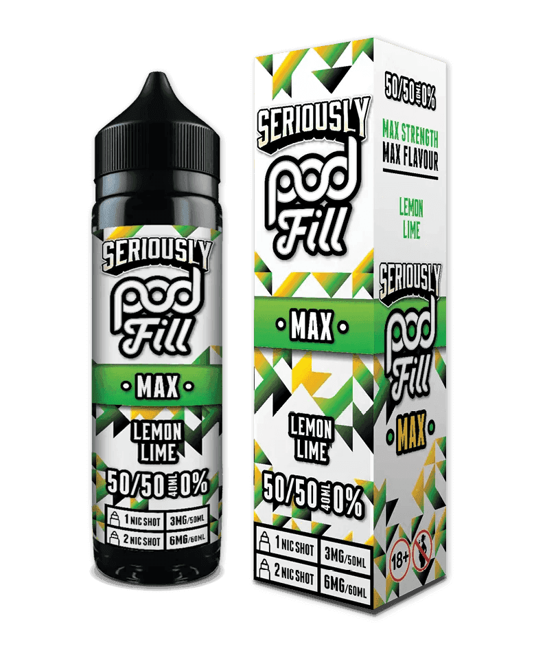 LEMON LIME - 40ML SHORT FILL 50/50 BY SERIOUSLY POD FILL MAX - Vapeslough