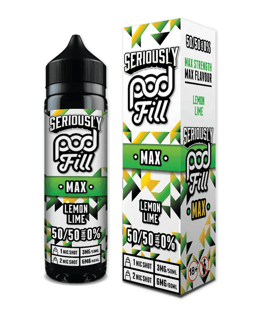 LEMON LIME - 40ML SHORT FILL 50/50 BY SERIOUSLY POD FILL MAX - Vapeslough