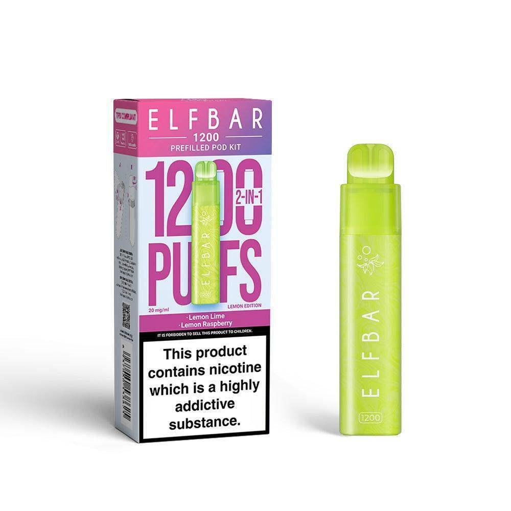 LEMON LIME - ELF BAR 1200 PRE-FILLED VAPE BY ELF BAR - 2% (20MG) - Vapeslough