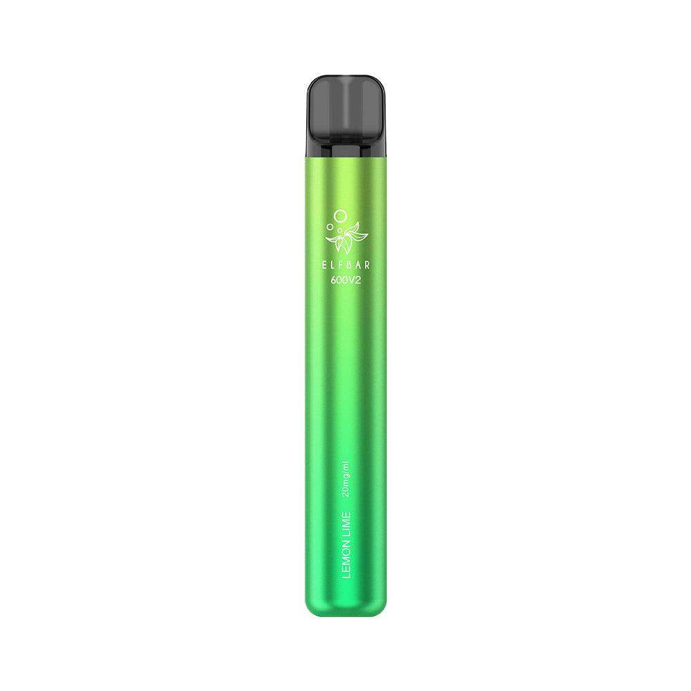 LEMON LIME ELFBAR 600V2 DISPOSABLE VAPE BY ELF BAR - 20MG(2%) - Vapeslough