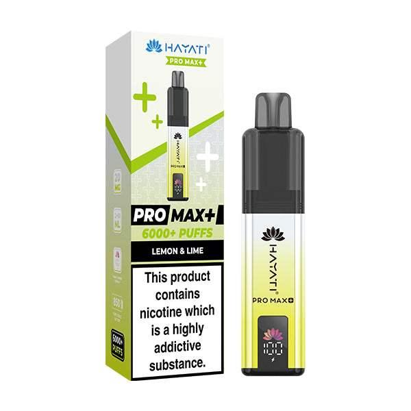 LEMON LIME - HAYATI PRO MAX+ DISPOSABLE VAPE - 20MG(2%) - Vapeslough
