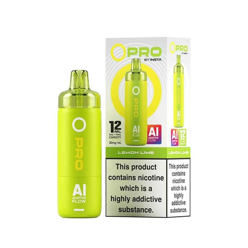 Lemon Lime Insta O Pro 10K Prefilled Pod Vape Kit - Vapeslough