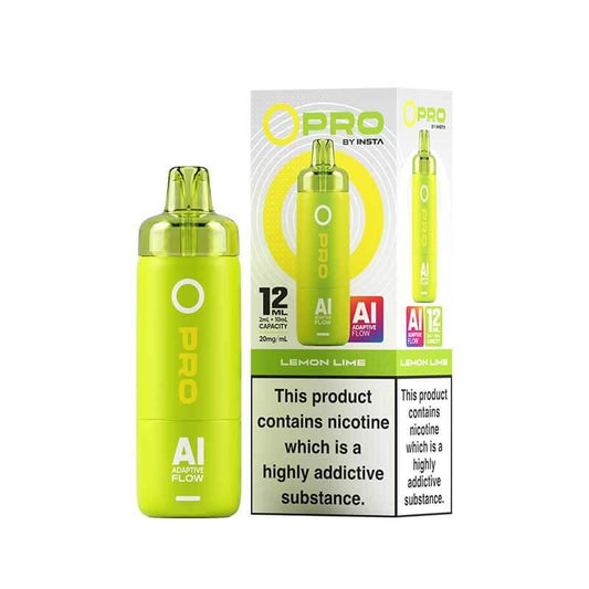 Lemon Lime Insta O Pro 10K Prefilled Pod Vape Kit - Vapeslough