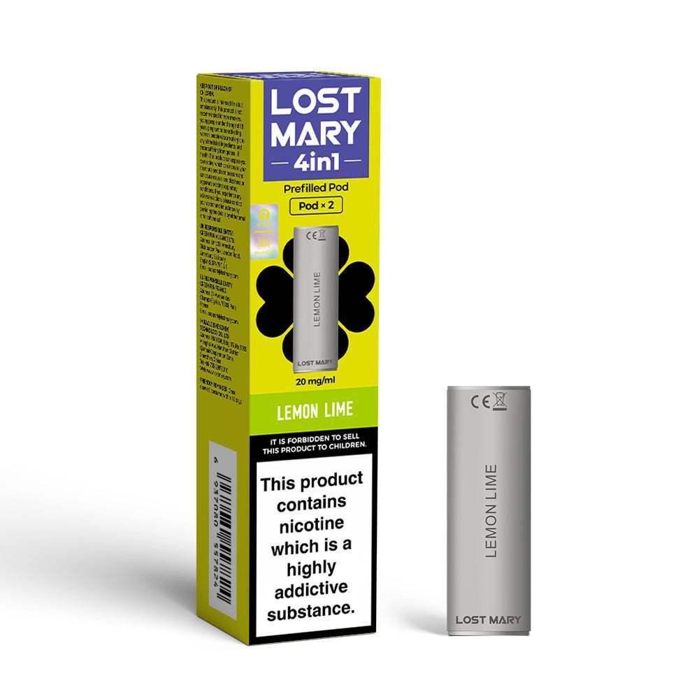 LEMON LIME LOST MARY 4IN1 PODS - Vapeslough