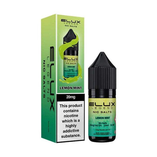LEMON MINT 10ML NIC SALT BY ELUX LEGEND 10MG(1%) | 20MG(2%) - Vapeslough