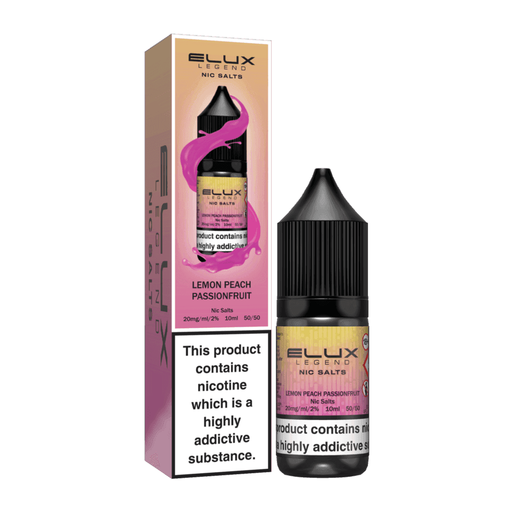 LEMON PEACH PASSIONFRUIT 10ML NIC SALT BY ELUX LEGEND 10MG(1%) | 20MG(2%) - Vapeslough