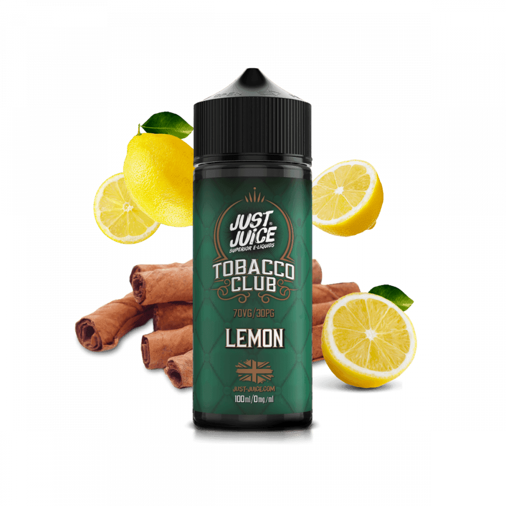 LEMON TOBACCO 100ML SHORT FILL E-LIQUID BY JUST JUICE - Vapeslough