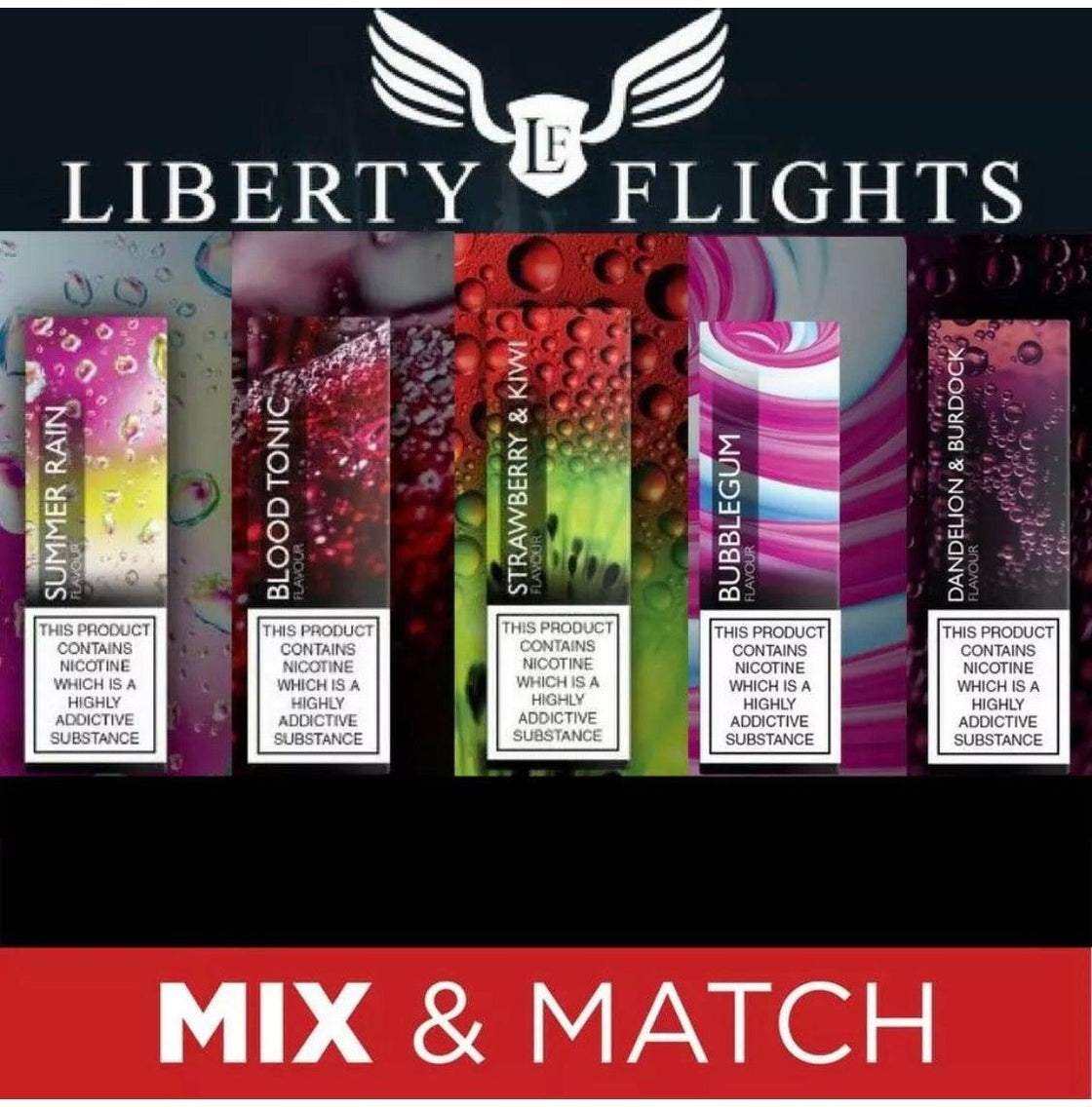 Liberty Flights XO - *Fruit & Sweet Flavours* (3 x 10ml Offer) - Vapeslough