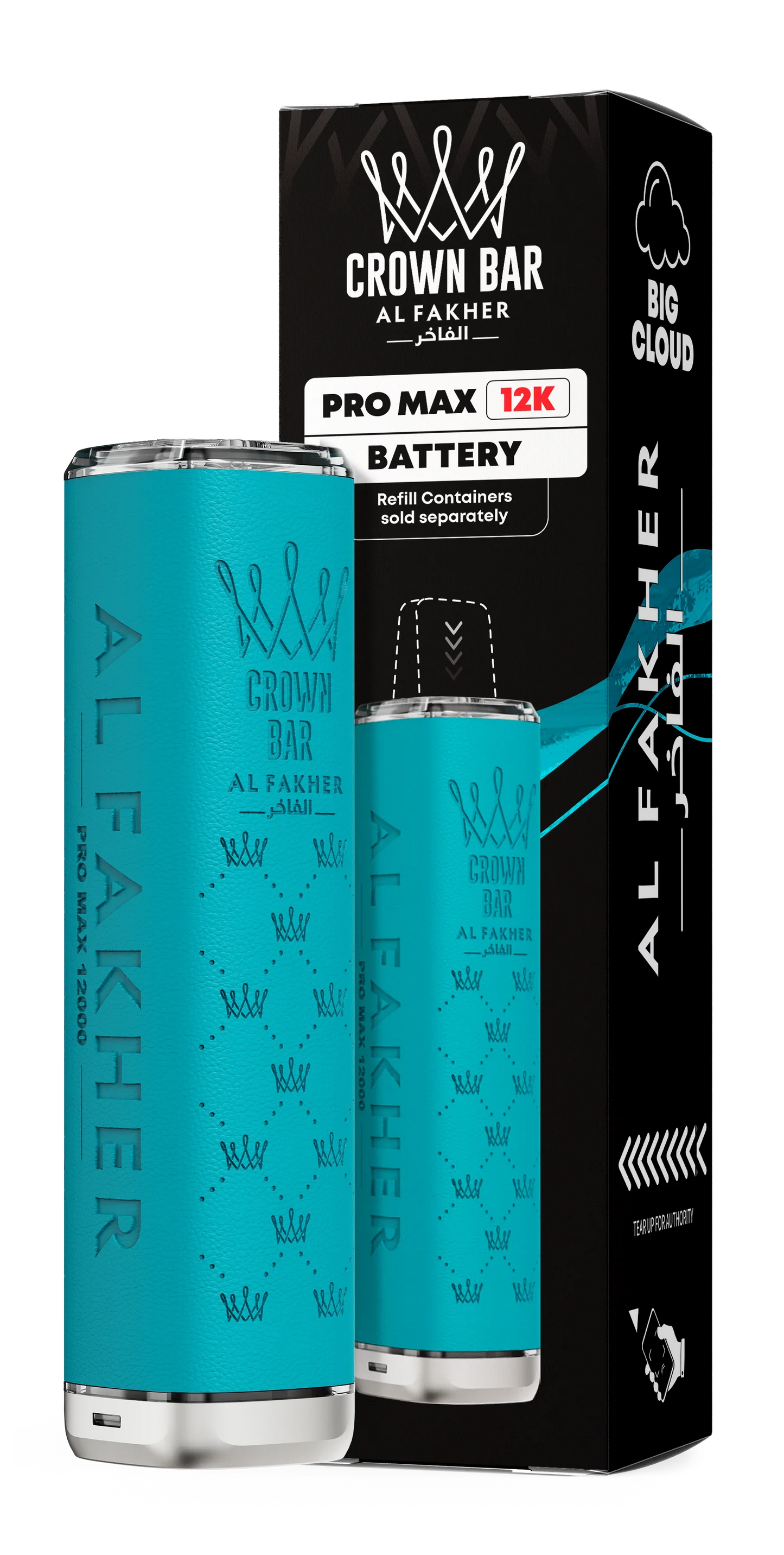 Light Blue Al Fakher Crown Bar Pro Max 12K Device - Vapeslough