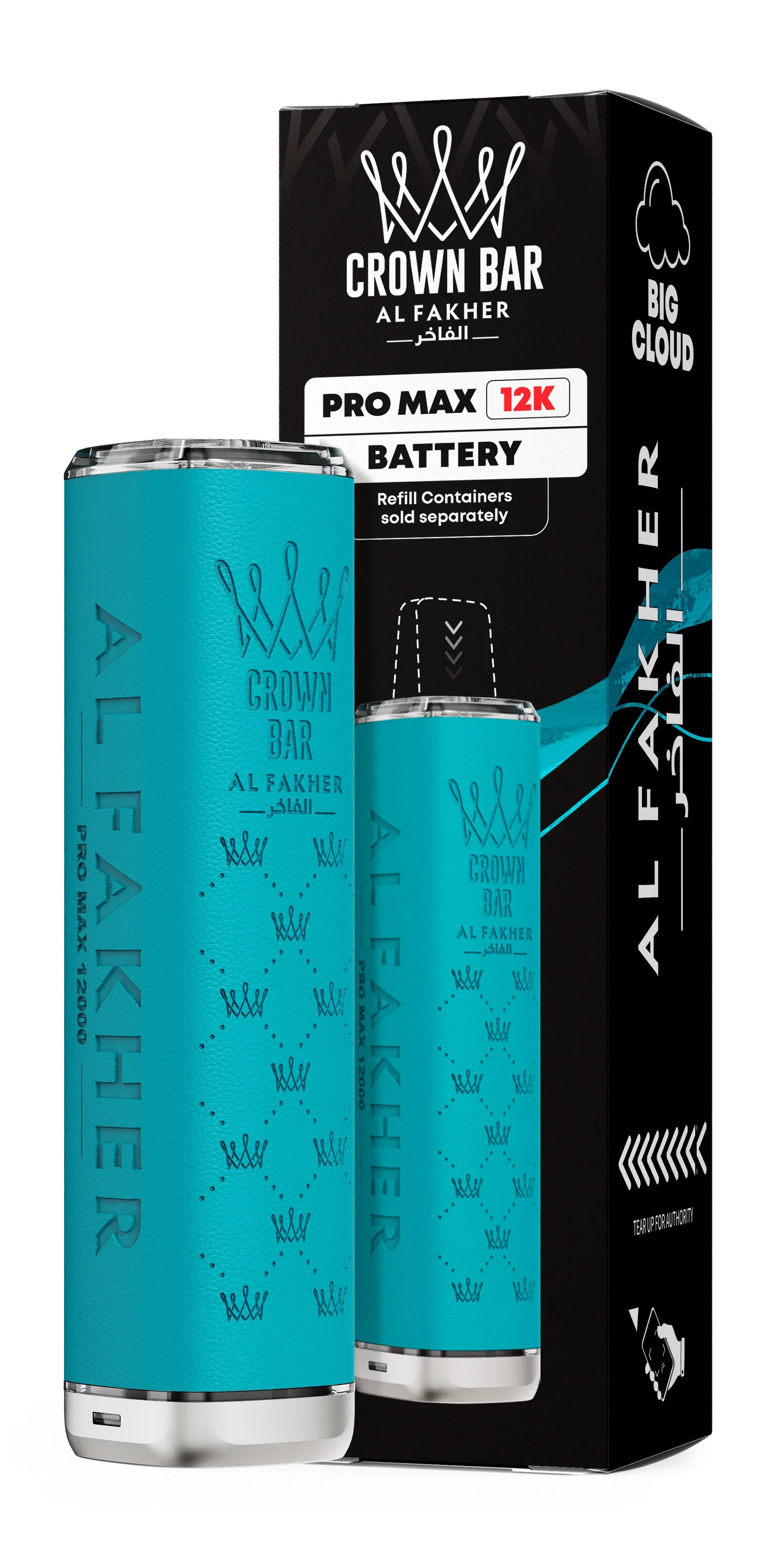 Light Blue Al Fakher Crown Bar Pro Max 12K Device - Vapeslough