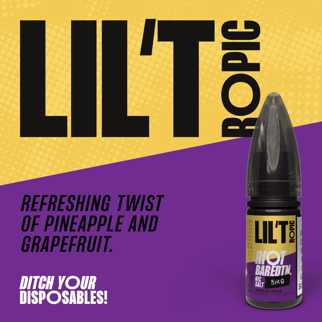 LIL'T TROPIC - BAR EDTN - 10ML NIC SALT E-LIQUID - 0MG | 5MG | 10MG | 20MG BY RIOT SQUAD - Vapeslough
