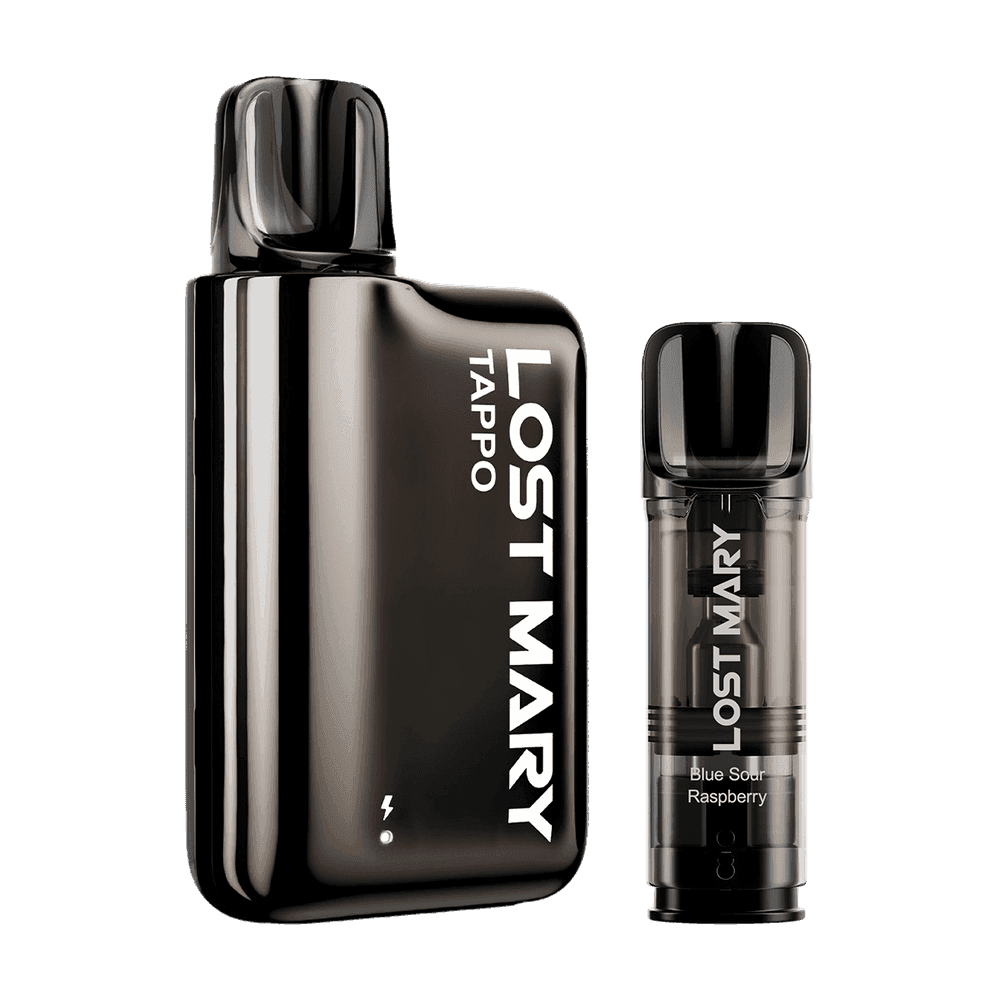 LOST MARY TAPPO POD SYSTEM KIT & FLAVOURED PRE-FILLED POD - 750MAH - Vapeslough