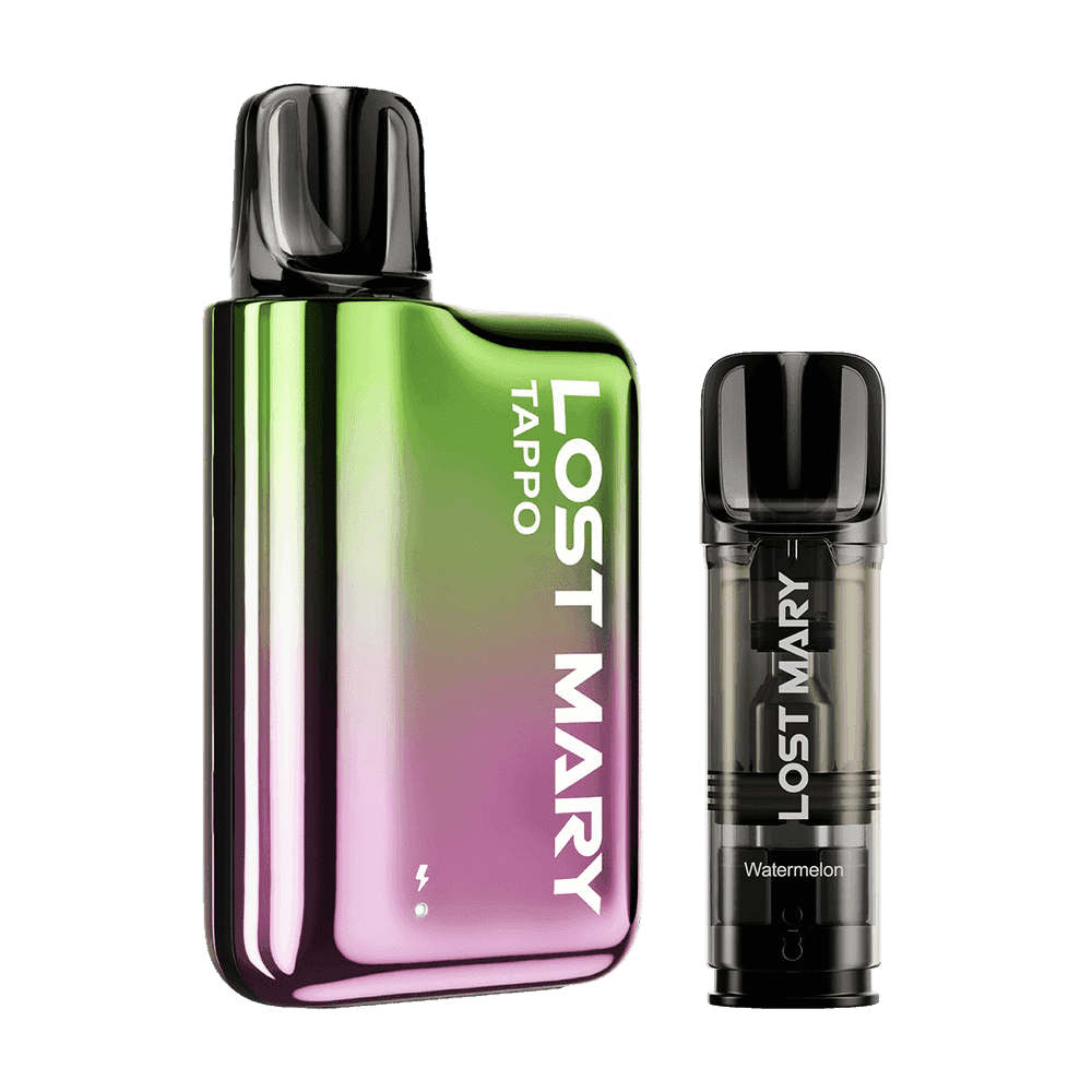 LOST MARY TAPPO POD SYSTEM KIT & FLAVOURED PRE-FILLED POD - 750MAH - Vapeslough