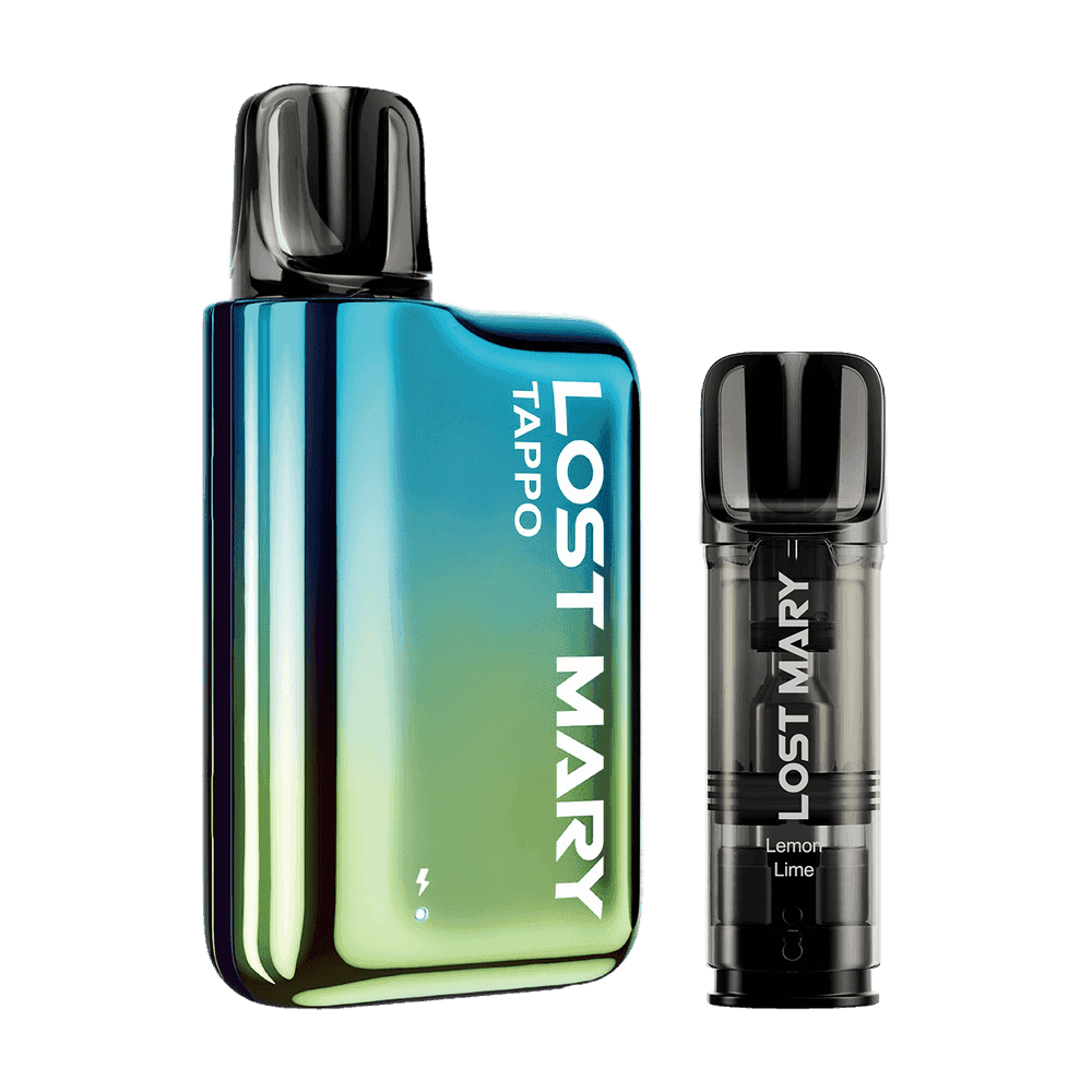 LOST MARY TAPPO POD SYSTEM KIT & FLAVOURED PRE-FILLED POD - 750MAH - Vapeslough