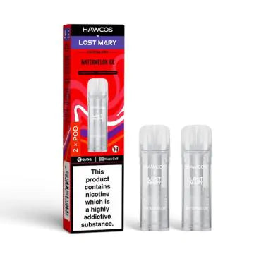Hawcos x Lost Mary Crystal Pro Prefilled Pods - Watermelon Ice - 2PK