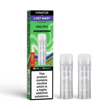 Hawcos x Lost Mary Crystal Pro Prefilled Pods - Double Apple - 2PK