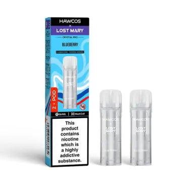 Hawcos x Lost Mary Crystal Pro Prefilled Pods - Blueberry - 2PK