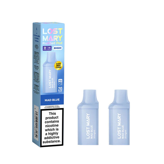 MAD BLUE LOST MARY BM600 PODS (PACK OF 2) - Vapeslough