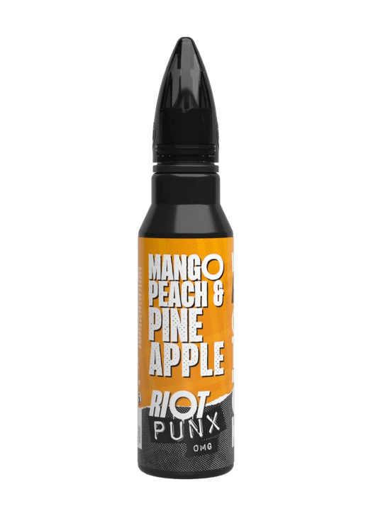MANGO, PEACH & PINEAPPLE - PUNX 50ML SHORT FILL E-LIQUID BY RIOT SQUAD - Vapeslough