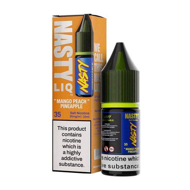 MANGO PEACH PINEAPPLE 10ML E LIQUID NICOTINE SALT BY NASTY LIQ - Vapeslough