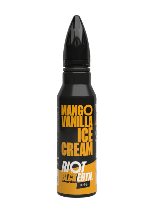 MANGO VANILLA ICE CREAM - BLCK EDTN 50ML SHORT FILL E-LIQUID BY RIOT SQUAD - Vapeslough