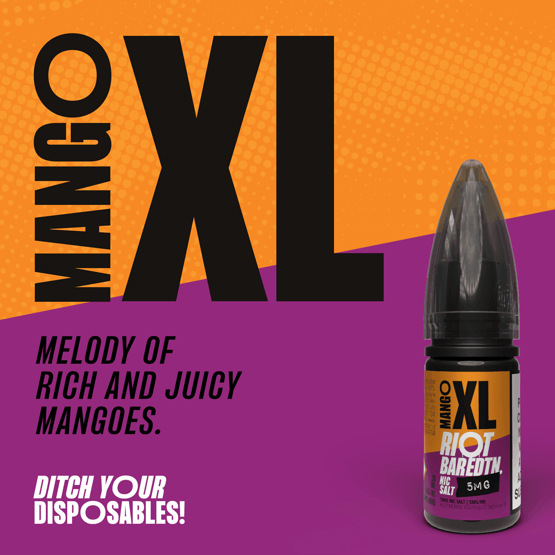 MANGO XL - BAR EDTN - 10ML NIC SALT E-LIQUID - 5MG | 10MG | 20MG BY RIOT SQUAD - Vapeslough